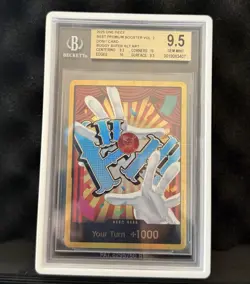 One Piece Best Premium Booster Vol 2 Buggy Don!! Gold Alt Art BGS 9.5 - Image 1