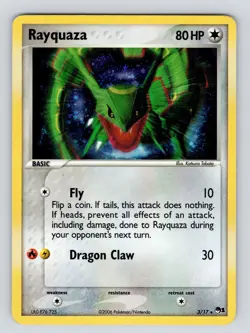 MP 2006 Rayquaza - 3/17 - Holo Rare Promo Pokemon Pop Series 1 Pokemon TCG Card - Image 1