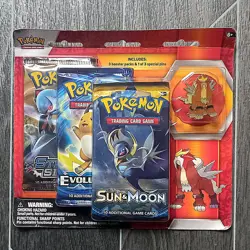 ✨ Entei 3 Pack Pin Blister Pokemon Legendary Rare Evolutions Booster TCG Card - Image 5