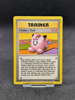 Clefairy Doll 70/102 Rare Base Set Pokemon Card WOTC Played - Image 1