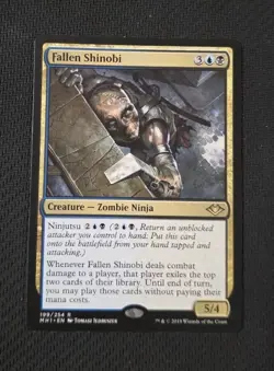 Magic: The Gathering Fallen Shinobi 199/254 Modern Horizons Rare Creature LP - Image 1
