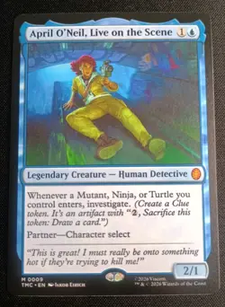 MTG TMNT - April O'Neil, Live On the Scene - Mythic - Image 1