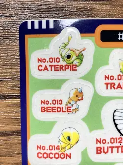 Pokemon Sealdass Sticker Card BUG No.8 Bandai Pocket Monsters 1997 Japan - Image 3