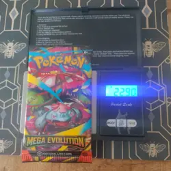 Heavy 22.90g Pokemon Tcg mega evolution Booster Pack Factory Sealed New - Image 1