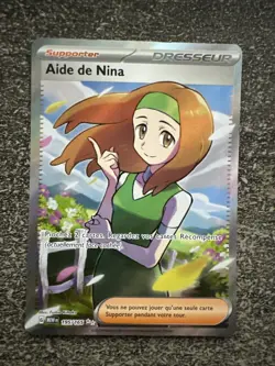 AIDE DE NINA FULL ART - POKEMON 196/165 EV3.5 151 ECARLATE ET VIOLET NEUF FR - Image 1
