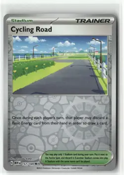 Cycling Road 157/165 Reverse Holo Scarlet & Violet 151 Pokemon TCG NM - Image 1