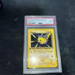 POKEMON 1st Edition Neo Genesis PIKACHU 70/111 Common PSA 9 MINT Vintage - Image 3