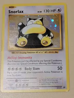 Pokemon TCG - Snorlax - XY179 - Holo Promo - XY Black Star Promos - Image 1