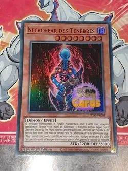 Carte Yu Gi Oh NECROFEAR DES TENEBRES LDS3-FR002 TITRE ROUGE - Image 1