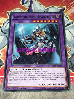 Carte Yu Gi Oh MAGICIENNE DES TENEBRES CHEVALIER DRAGON LEDD-FRA36 - Image 1