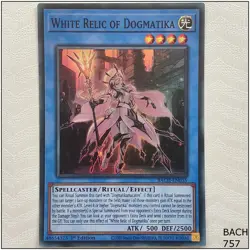 White Relic of Dogmatika - BACH-EN035 - Super Rare 1st Edition Yugioh - Image 1