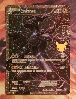 Pokemon TCG Zekrom Celebrations Classic Collection Holo Ultra Rare Card 114/114 - Image 1