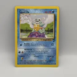 Squirtle 93/130 base set 2 pokemon card - Image 1