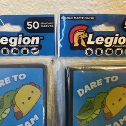 Legion -Double Matte Finish Deck Protector Sleeves 100 Count Dream Big Taco NEW - Image 3