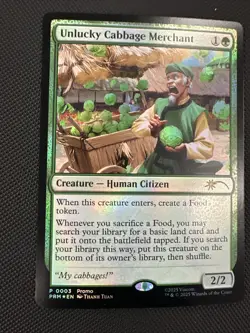 Unlucky Cabbage Merchant Foil Standard Showdown Promo - Image 3