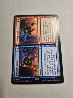 x1 Double Jump // Flying Kick R MTG Commander: Teenage Mutant Ninja Turtles M/NM - Image 1