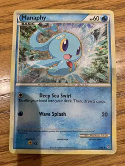 Manaphy Unleashed Pokemon Card - Great Condition - Hologram - Image 1