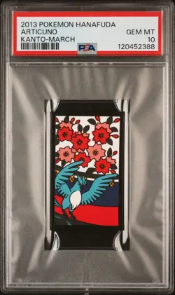 2013 POKEMON HANAFUDA KANTO MARCH ARTICUNO PSA 10 - Image 1