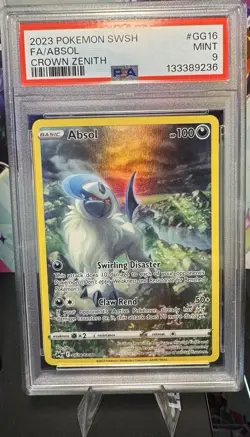 Absol GG16/GG70 Holo Rare English Pokemon Crown Zenith PSA Mint 9 - Image 1