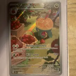 2024 Pokemon Surging Sparks Appletun #211/191 Illustration Rare Doubles Sleeved - Image 1