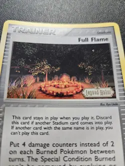 Pokemon EX Legend Maker Full Flame Stamped Reverse Holo 74/92 EXCELLENT - Image 2