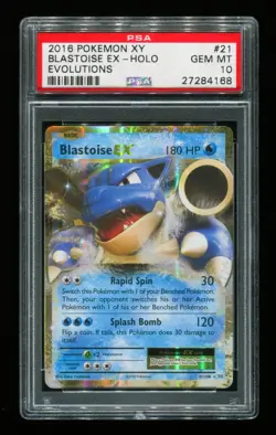 Blastoise EX - 21/108 - XY Evolutions - Ultra Rare - PSA 10 - Pokemon Card - Image 4