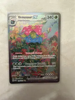 Pokemon TCG Venusaur EX Special Illustration Card 198/165 Scarlet & Violet 151 - Image 1