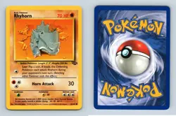 Rhyhorn #61/64 Jungle Common Pokemon 1999 TCG Card - Image 1