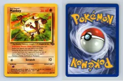 Mankey #55/64 Jungle Common Pokemon 1999 TCG Card - Image 1