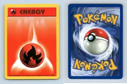 Fire Energy #98/102 Base Set Common Pokemon 1999 TCG Card - Image 1