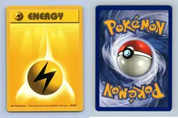 Lightning Energy #100/102 Base Set Common Pokemon 1999 TCG Card - Image 1