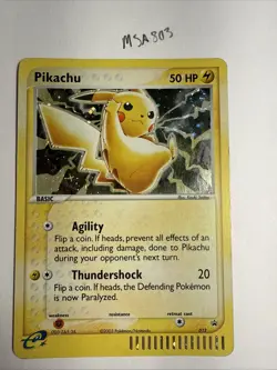 Pikachu 012 Black Star Promo 2003 E-Reader Pokemon TCG - Image 1