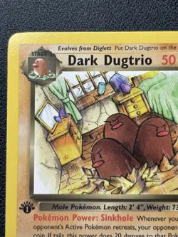 Pokemon Dark Dugtrio 23/82 1st Edition Team Rocket Non Holo Rare NM / LP - Image 2
