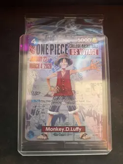 Monkey.D.Luffy (055) (College Basketball US Voyage) P-055 One Piece Promotion... - Image 1