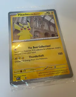 Pokemon Pikachu At The Museum x Natural History London Jumbo Card - Sealed - Image 1