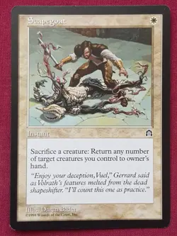 Magic The Gathering STRONGHOLD SCAPEGOAT white card MTG - Image 1