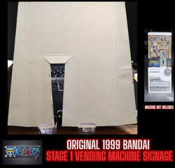BANDAI One Piece Hyper Battle STAGE 1 CARD VENDING MACHINE SIGNAGE USED IN 1999 - Image 2