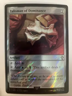 MTG Talisman of Dominance (Surge Foil) U Commander: FINAL FANTASY 0364 NM - Image 1