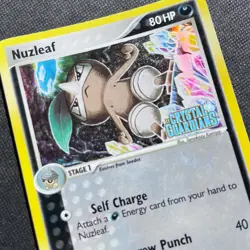 Nuzleaf | 39/100 Crystal Guardians | Reverse Holo [Stamped] | Pokemon TCG LP - Image 5