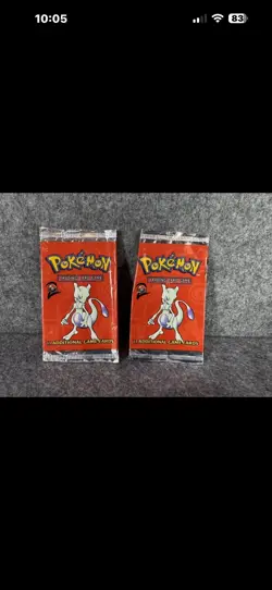 Pokemon~Base Set 2 EMPTY Booster Pack x 5 - Image 1