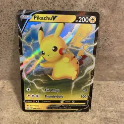 Pikachu V 086/264 Holo Rare V Fusion Strike 2021 Pokemon NM - Image 2