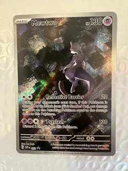 Pokemon 2023 Mewtwo 052 Scarlet & Violet Promo Basic 130 HP Holo Psychic - Image 1
