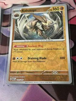 Kabutops 141/165 Reverse Holo MEWen 151 English Pokemon Card - NM - Image 1