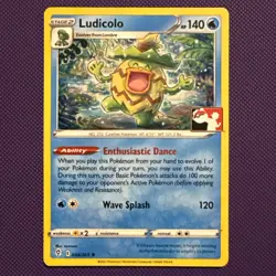 Ludicolo Pokemon Prize Pack Series 2 Promo Pokemon Card NM/LP Play Stamp - Image 1