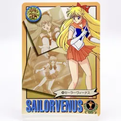 Sailor Venus #193 Vintage Card Holo TCG Sailor Moon S Bandai 1994 Japan F/S - Image 1