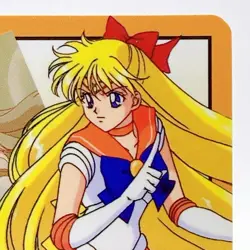 Sailor Venus #193 Vintage Card Holo TCG Sailor Moon S Bandai 1994 Japan F/S - Image 3