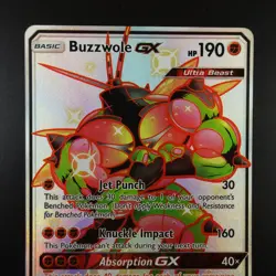 Buzzwole GX SV68/SV94 Pokemon Hidden Fates Holo Full Art Card - Image 2
