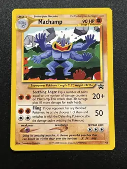 Machamp 43/53 Wotc Promo Rare Pokemon Card! Ex/NM - Image 2