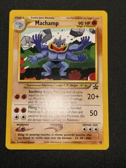 Machamp 43/53 Wotc Promo Rare Pokemon Card! Ex/NM - Image 5