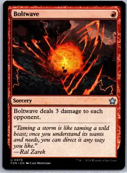Magic_the_gathering Foundations #79 Boltwave Non-Foil .V04 - Image 1